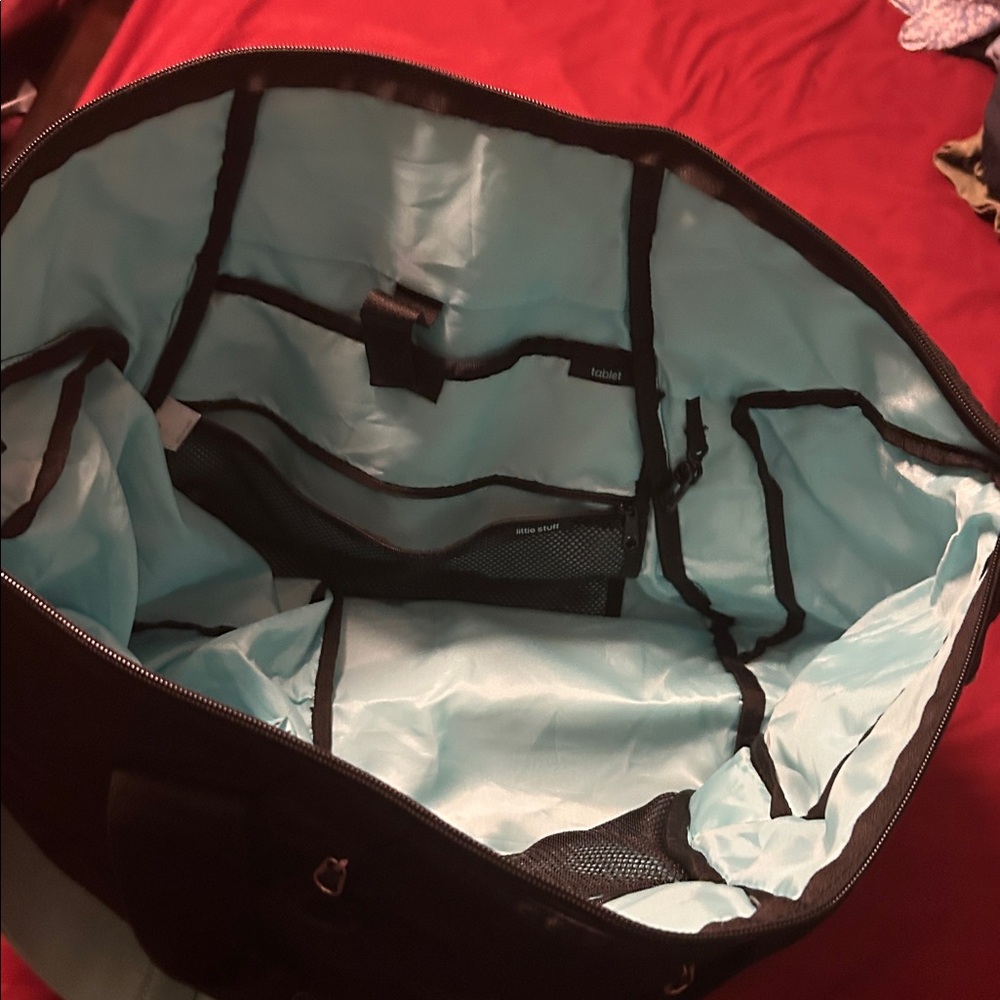 Adidas Black Travel Bag with Mint Strap - Picture 4 of 6
